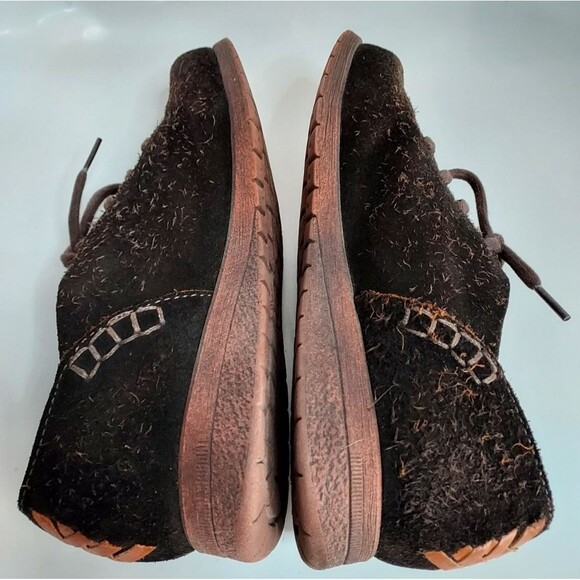 Born Macias Brown Brushed Suede Oxford 7 - Picture 3 of 11
